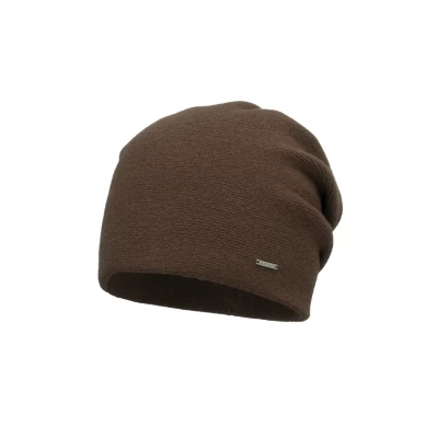 Immagine di Vivisence Invernale Cappello Classico da Donna in Morbido E Caldo Filato di Lana con Fodera Interna Tre Pieghe sul Retro per Una vestibilità Perfetta, Marrone,Taglia Unica