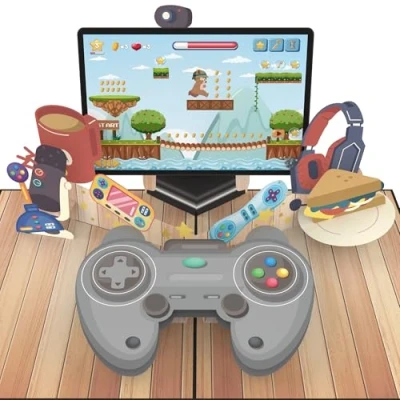 Immagine di MOKIO® Biglietto Auguri Pop Up Gamepad, Console di Gioco e Schermo Regalo 3D per un compleanno, come Buono o in denaro, Gaming