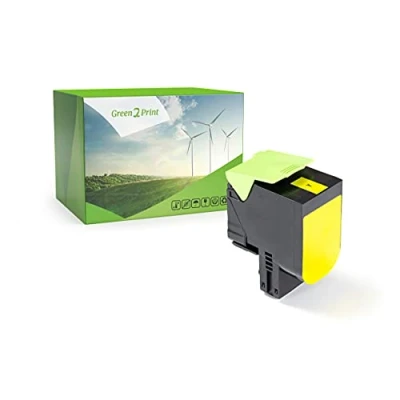 Immagine di Green2Print Toner giallo 2000 pagine sostituisce Lexmark 80C0S40, 800S4, 80C2SY0, 802SY, 80C2SYE, 802SYE per CX310N, CX310DN, CX410DE, CX410DTE, CX410E, CX510DE, CX510DHE, CX510DTHE
