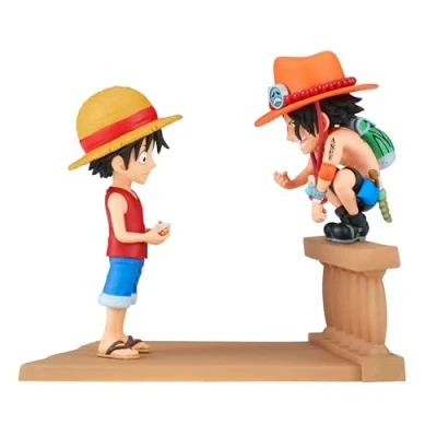 Immagine di Banpresto Figura d&#039;azione Monkey D. Luffy &amp; Portgas Ace One Piece World Collectable Log Stories 8 cm, Multicolore BP89475P