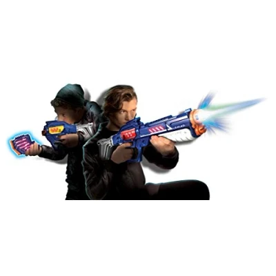 Immagine di Silverlit Lazer M.A.D. Advance Battle Ops Blasters X Versione Extrême + 2 bersagli croci Pompa 1 modulo multitiri, Colore Rosso/Giallo, 86872