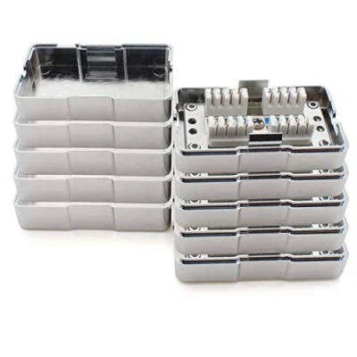 Immagine di 1aTTack.de Patch Panel CAT5 CAT6 CAT7 Presa di rete RJ45 Keystone, alloggiamento in metallo CAT.6 (confezione da 5) LSA Connection Box