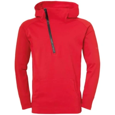 Immagine di uhlsport Essential PRO Zip Hoodie, Felpa con Cappuccio per Bambini, Rot, 164