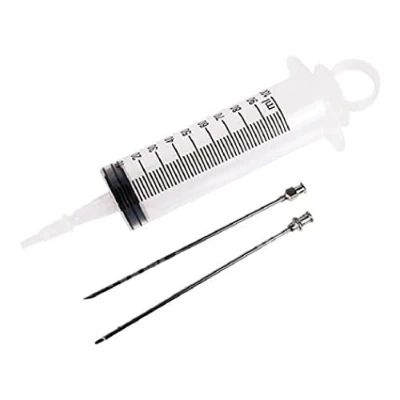Immagine di Browin 311101 Iniettore di Carne con 2 Aghi per iniezione, Acciaio Inossidabile, plastica Inox, Transparent, 100 ml