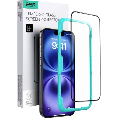 Immagine di ESR Tempered Glass Vetro di protezione per display iPhone 16 Plus, 15 Plus 1 pz. 1D73400201