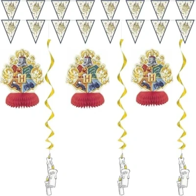 Immagine di Unique Harry Potter Kit per Decorare Le Feste Set di 7, Multicolore, 23569