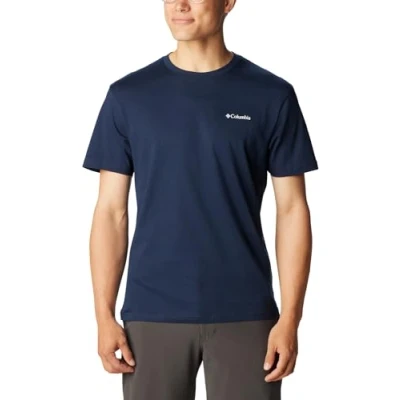 Immagine di Columbia Basic LOGO Short Sleeve Tshirt basic, Uomo, Taglia: XL, Collegiate navy