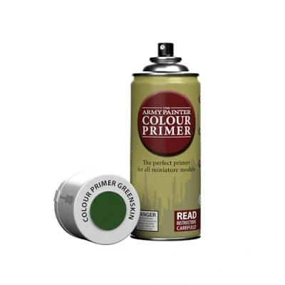 Immagine di The Army Painter, Colour Primer Daemonic Yellow, 400 ml Vernice per Plastica Giallo Modellismo Miniature Fantasy, D&amp;D e Warhammer