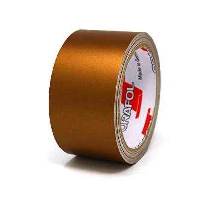 Immagine di Finest Folia 10m Strisce adhesive decorative opaco per auto moto barca e modellismo in vari colori autoadesive Lunghezza (30mm, Rame opaco)