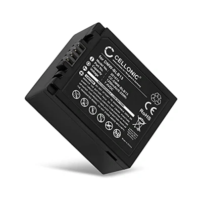 Immagine di CELLONIC Batteria DMW BLB13, BLB13E, BLB13GK, BLB13PP Compatibile con Panasonic Lumix GF1 G10 G2 GH1 G1, BLB13 1250mAh 7.2V 7.4V