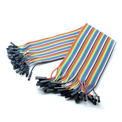 Immagine di Oiyagai Dupont Line, 2 Set/80 Pezzi, Cavo Jumper Femmina 30 cm/11,8 in per DIY Arduino Raspberry PI
