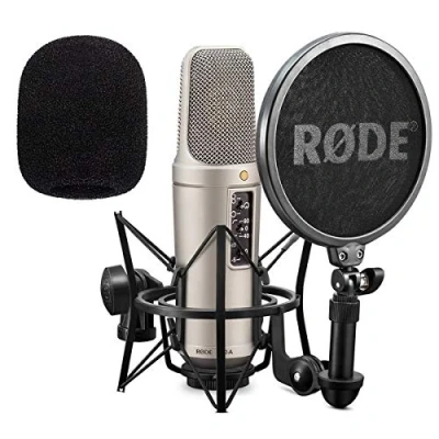 Immagine di Rode NT2 a Set microfono condensatore + keepdrum WS02 in schiuma antivento