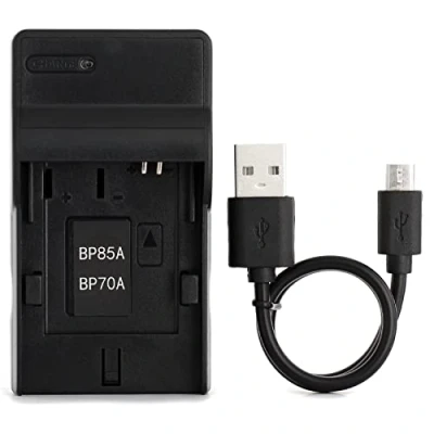 Immagine di SLB 70A USB Caricatore per Samsung AQ100, DV100, DV101, DV150F, DV90, ES80, ES90, ES95, SL605, PL120, TL105, TL110, TL205, WB30F, WP10 Fotocamera e Altro
