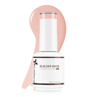 Immagine di Nicedeco 8 in 1 Builder Base Gel Unghie Smalto Semipermanente Nude Ricostruzione Completo (001)15ML