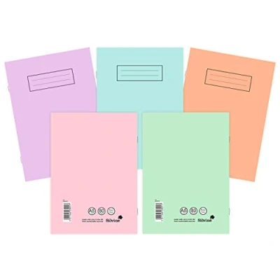 Immagine di Silvine Taccuini A5 assortiti colori pastello (confezione da 10)