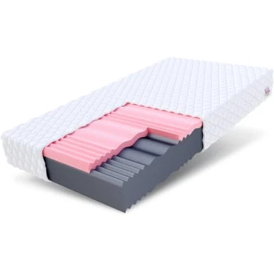 Immagine di Materasso FDM Select 100x200 cm in schiuma fredda altezza 14 durezza H3 e H4 Memory Oeko Tex adatto per chi soffre di allergie Rivestimento jersey lavabile