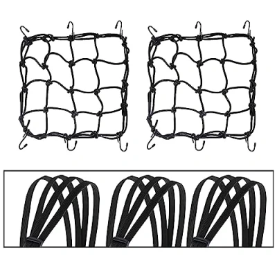 Immagine di Rete Moto,Rete Elastica Moto,Corda con Gancio,Corde Elastiche Gancio,3 Pezzi 4 in 1 Cinghie e 2 Moto,Cinghia Moto,Cinghie Ganci