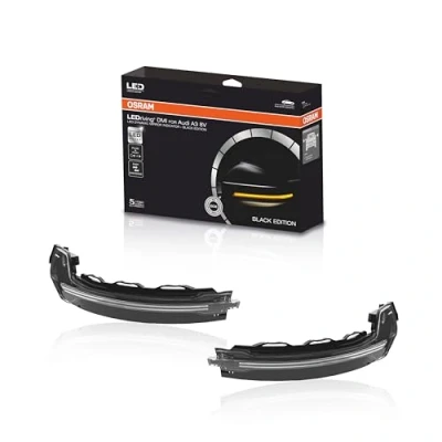 Immagine di OSRAM LEDriving LEDDMI 8V0 BK S Frecce giallo installazione laterale, Specchio esterno LED 12 Dynamic AUDI: A3 Sportback, Hatchback, Sedan