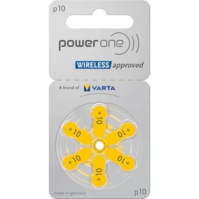 Immagine di Power One Batteria per apparecchi auditivi P 10, 0% mercurio