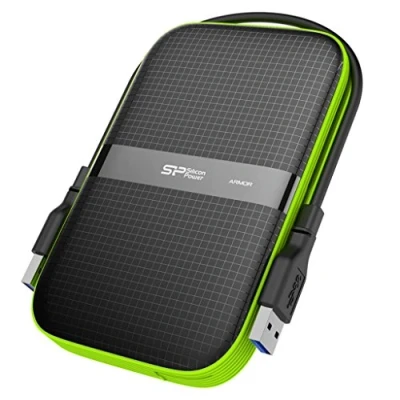 Immagine di Silicon Power Armor A60 USB Type A 3.0 (3.1 Gen 1) 4000GB Nero, Verde disco rigido esterno