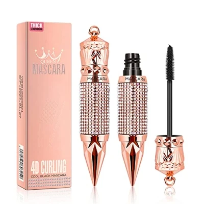 Immagine di Mascara per ciglia in fibra di seta 4D impermeabile e duraturo volume lunghezza Trucco occhi scintillante