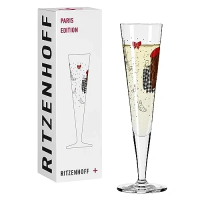 Immagine di Ritzenhoff Paris Edition 1072005 Bicchiere da champagne 200 ml, con flauto di champus, colorato, prodotto in Germania