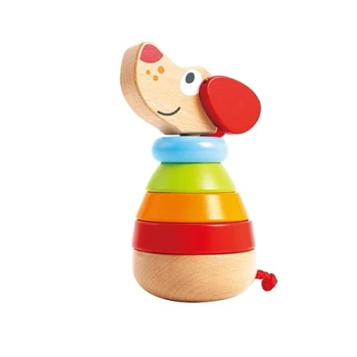 Immagine di Hape E0448 Pepe Barking Stacker Wooden Activity Toy, Multicolor, 9.6 x 18.39 cm