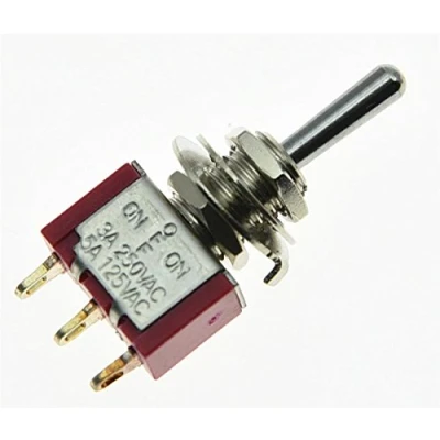 Immagine di Salecom 5PCS SPDT 3 Way on/off della chitarra mini interruttore a levetta auto/barca interruttori