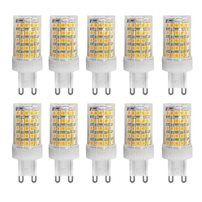 Immagine di Jiotouhu Lampadina Led G9, 10 W G9 Lampade (equivalente a 100 alogene Lampadine G9), Bianco Caldo 3000 K, Senza Scintillio, 360 Gradi Angolo, AC 220 240 V, Confezione da
