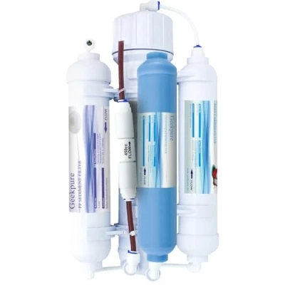 Immagine di Geekpure sistema DI filtraggio dell&#039;acqua ad osmosi inversa per acquario portatile a 4 stadi con filtro 100GPD