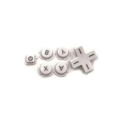 Immagine di YANHAO [Parti di Videogiochi] Set Pulsanti D Pad ABXY Originale for Nintendo 3ds [Sostituire] (Color : White)
