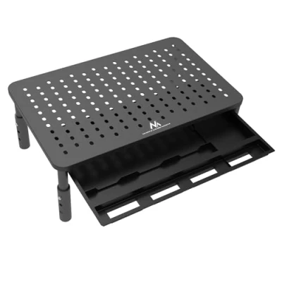Immagine di Maclean Supporto per monitor/laptop 13 32 MC 946 Regolazione dell&#039;altezza a 3 livelli, Rialzo monitor, Nero
