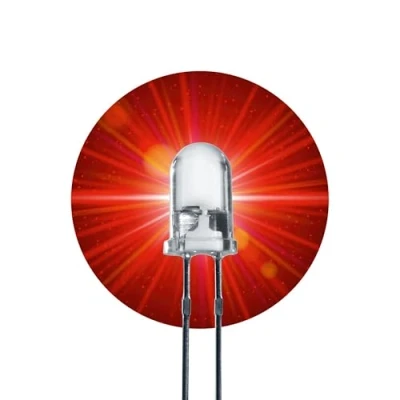 Immagine di Lumetheus Diodi LED 5mm Colori Rosso extra super luminoso 40.000 mcd 50 pezzi 2 3 V Pin Diodo ad emissione luminosa LEDs