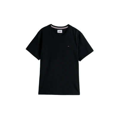 Immagine di Tommy Jeans Tjm Xslim Jersey Tee Dm0dm04411, Maglietta a Maniche Corte Uomo, Nero (Tommy Black), L