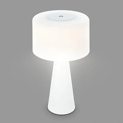 Immagine di BRILONER Lampada da Tavolo a LED Senza Fili, per Esterni, Comodino Dimmerabile Touch, Scrivania, USB C, Campeggio, Luce Bianca Calda, Bianco