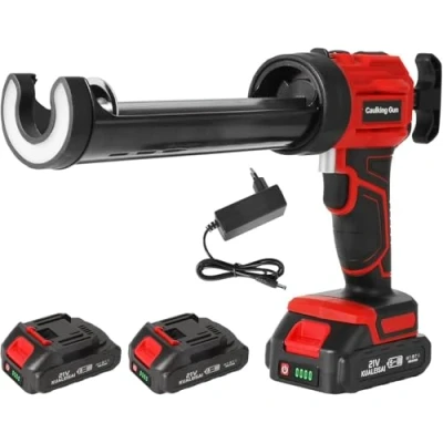 Immagine di pistola a cartuccia batteria per Makita 18 V, elettrica 1500 mAh con 4 velocità e LED, in silicone cartucce da 300 ml, sigillatura, sigillatura