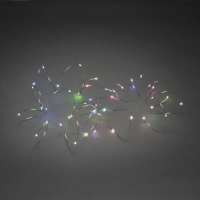 Immagine di Konstsmide 6331 590 Micro catena luminosa interno rete elettrica Numero di lampadine 100 LED (monocolore) RGB Lunghezza illuminata: 9.9 m