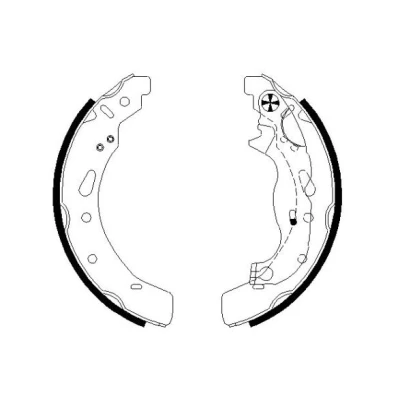 Immagine di TEXTAR 91072100 Ganasce freno 200 32 con leva a mano MAZDA: 2 Hatchback