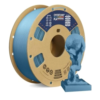 Immagine di OVERTURE PLA Plus (PLA+) Filamento 1.75mm, Toughness Enhanced Roll, Professionale Tenacia, 1kg Filamento(2.2lbs), Precisione Dimensionale 99% Probabilità +/ 0.03 mm (Grigio Blu)