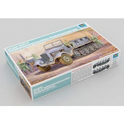 Immagine di Trumpeter 1/35 Modellino Carro Armato German SdKfz 6 Type BN9 5 TON Halftrack Pioneer Version Model Kit (Importato da Giappone)