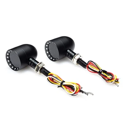 Immagine di Alchemy Parts Moto Frecce LED Stop Coda Luci Integrato per Custom Chopper Coppia