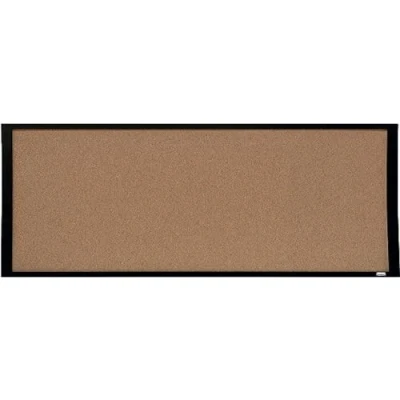 Immagine di Nobo Piccola Bacheca in Sughero con Cornice Nera Contemporanea, Montabile a Parete, Include Kit di Fissaggio, per Casa/Ufficio, 585 mm x 430