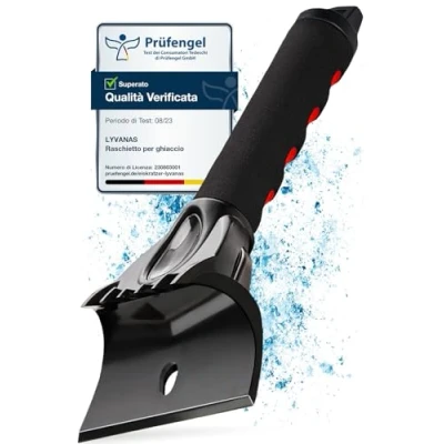 Immagine di Lyvanas spatola per Ghiaccio Auto Raschietto Professionale ergonomico e Veloce Spala efficiente Sicuro in ABS Alta Rompi Vetro Delicato Resistente