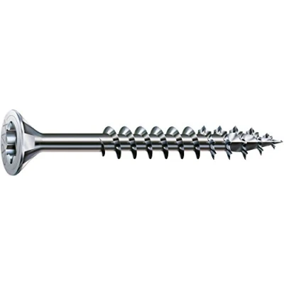 Immagine di Spax 191011001405 Viti per costruzioni in legno, 10,0 x 140 mm, 50 pezzi, T STAR Plus, a testa svasata, filettatura parziale, 4CUT, WIROX A3J,