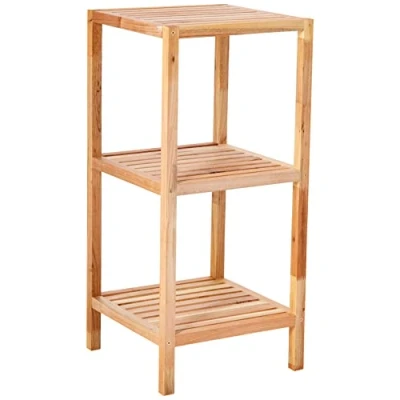 Immagine di Wenko Scaffale Norway con 3 Ripiani, Legno di Noce Raffinato Olio Quercia Marrone