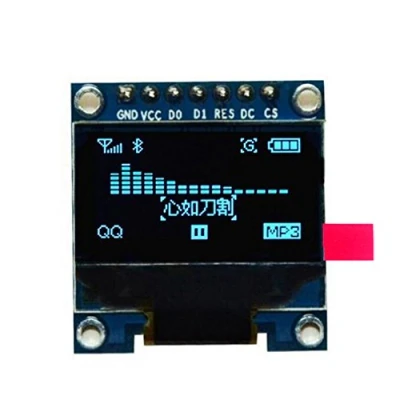 Immagine di HiLetgo 0.96&quot; SPI OLED LCD Display 128X64 for 51 STM32 Arduino Raspberry Pi Blue Font