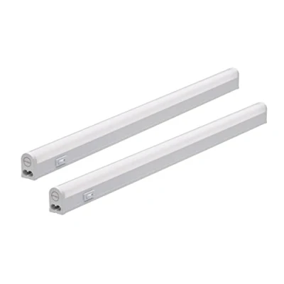 Immagine di Oktaplex set di 2 luci sottopensile Riga cucina LED bianco neutro 4000K 28 cm striscia luminosa con interruttore illuminazione estensibile 370 lumen 4 W
