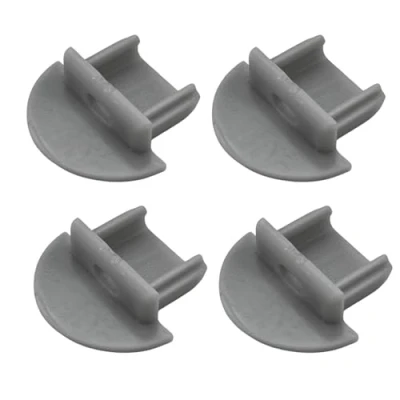 Immagine di Evotrade Canalina da Incasso per Strisce Led (Max 10mm) Profilo in Alluminio con Cover 2 Metri Finitura a scelta + (AL METRO) (Kit 4 Tappi Alluminio)