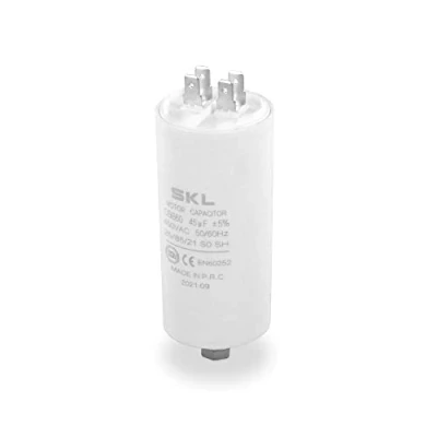 Immagine di DL pro Condensatore 45,00µF 450 V universale con linguette e vite di fissaggio CBB60