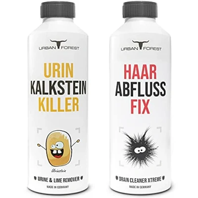 Immagine di Detergente Per Sanitari e Pulitore Liquido WC tubi rimozione delle urine extra forti la pulizia Disincrostante Tartaro Urina Anticalcare di URBAN FOREST (2 x 1000 ml)